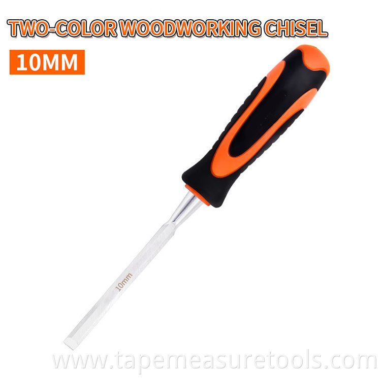 ProBon chrome vanadium steel +ABS TPR double material handle woodworking chisel set